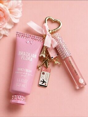 Pink Hand Cream - Lip Gloss Hand Crafted
